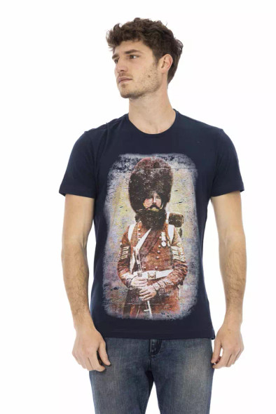 Blue Cotton Men T-Shirt TR-22685 Blue Cotton Men T-Shirt TR-22685