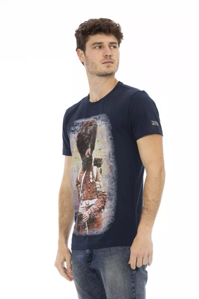 Blue Cotton Men T-Shirt TR-22685 Blue Cotton Men T-Shirt TR-22685