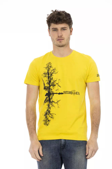 Yellow Cotton Men T-Shirt TR-22717 Yellow Cotton Men T-Shirt TR-22717