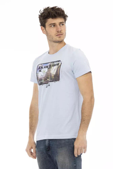 Light Blue Cotton Men T-Shirt TR-22681 Light Blue Cotton Men T-Shirt TR-22681