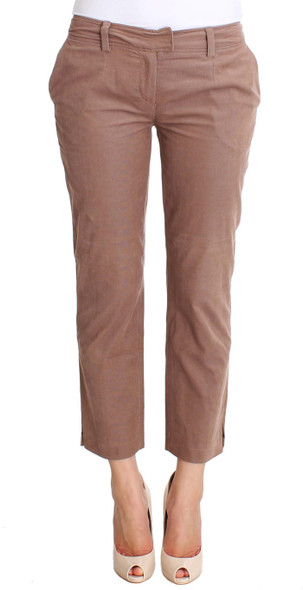 Brown Cropped Corduroys Pants Brown Cropped Corduroys Pants