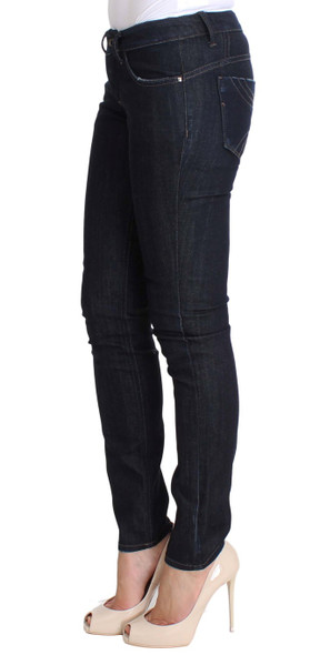 Blue Cotton Stretch Slim Fit Jeans Blue Cotton Stretch Slim Fit Jeans