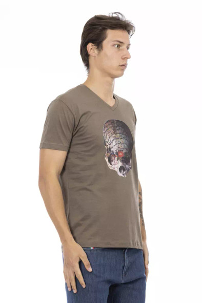 Brown Cotton Men T-Shirt TR-22863 Brown Cotton Men T-Shirt TR-22863