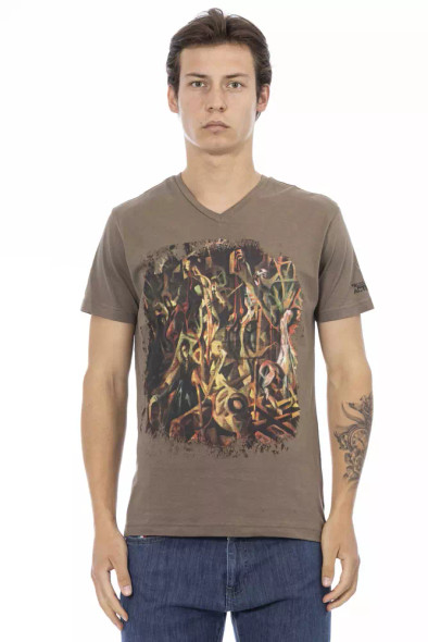 Brown Cotton Men T-Shirt TR-22843 Brown Cotton Men T-Shirt TR-22843