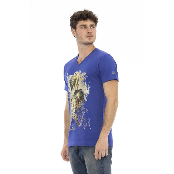 Blue Cotton Men T-Shirt TR-22838 Blue Cotton Men T-Shirt TR-22838