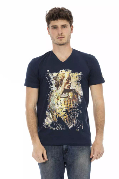 Blue Cotton Men T-Shirt TR-22837 Blue Cotton Men T-Shirt TR-22837
