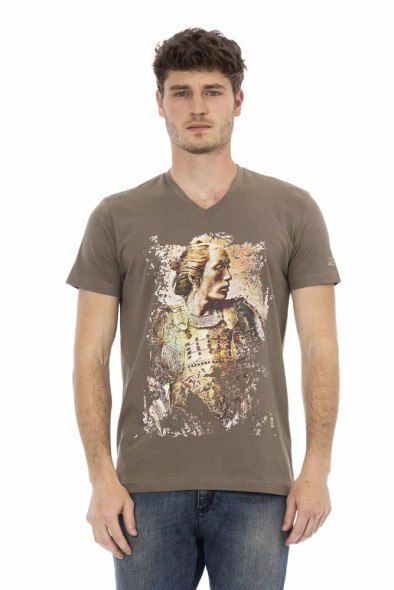 Brown Cotton Men's T-Shirt Brown Cotton Men's T-Shirt