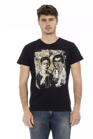 Black Cotton Men T-Shirt TR-22815 Black Cotton Men T-Shirt TR-22815