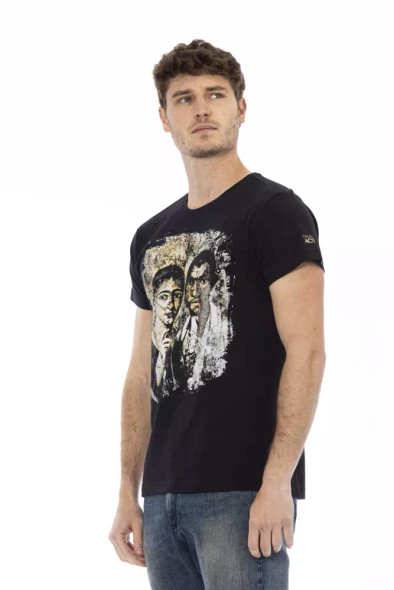 Black Cotton Men T-Shirt TR-22815 Black Cotton Men T-Shirt TR-22815