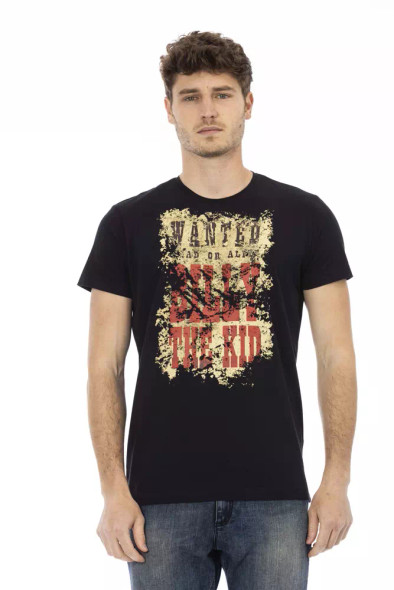 Black Cotton Men T-Shirt TR-22811 Black Cotton Men T-Shirt TR-22811