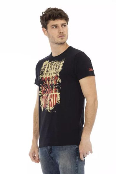 Black Cotton Men T-Shirt TR-22811 Black Cotton Men T-Shirt TR-22811