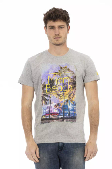 Gray Cotton Men T-Shirt TR-22777 Gray Cotton Men T-Shirt TR-22777