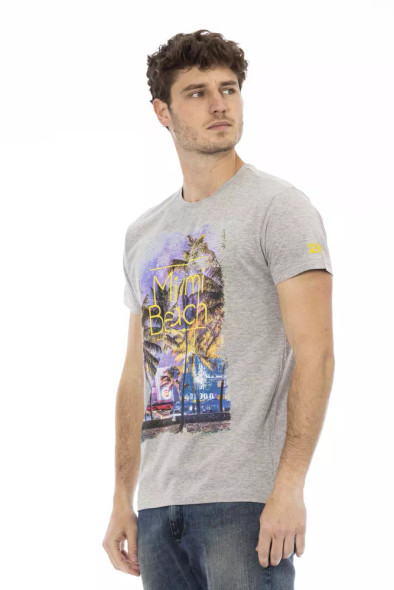 Gray Cotton Men T-Shirt TR-22777 Gray Cotton Men T-Shirt TR-22777