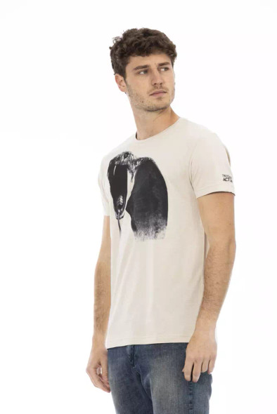 Beige Cotton Men T-Shirt TR-22791 Beige Cotton Men T-Shirt TR-22791