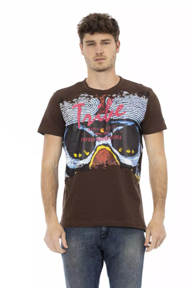 Brown Cotton Men T-Shirt TR-22731 Brown Cotton Men T-Shirt TR-22731