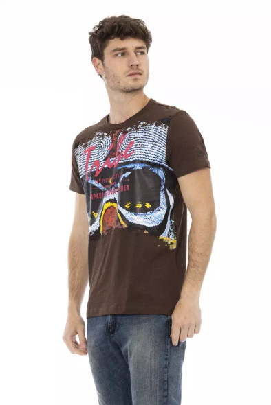 Brown Cotton Men T-Shirt TR-22731 Brown Cotton Men T-Shirt TR-22731