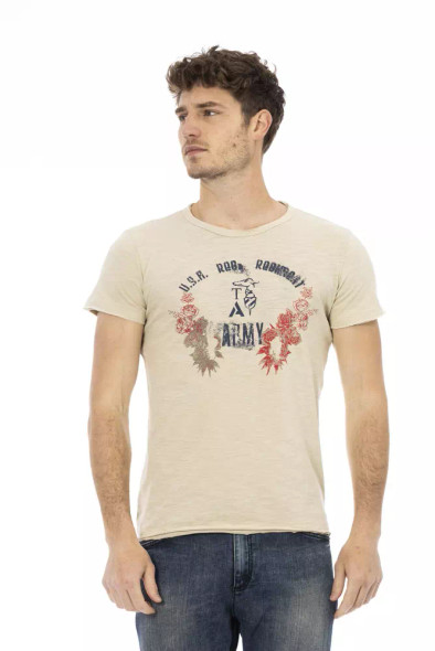Beige Cotton Men T-Shirt TR-22728 Beige Cotton Men T-Shirt TR-22728