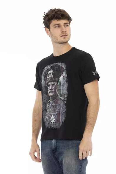 Black Cotton Men T-Shirt TR-22691 Black Cotton Men T-Shirt TR-22691