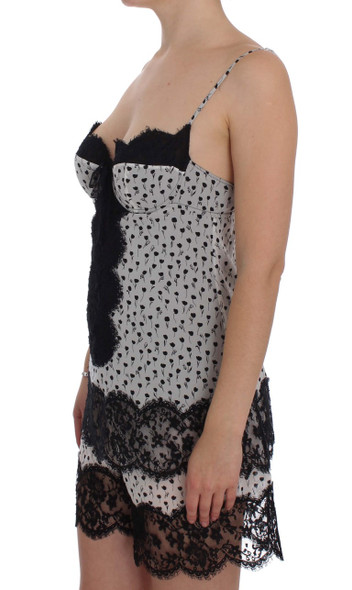 Dolce & Gabbana Black Silk Lace Babydoll Lingerie Top SIG30085 Dolce & Gabbana Black Silk Lace Babydoll Lingerie Top SIG30085