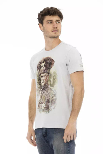 Gray Cotton Men T-Shirt TR-22689 Gray Cotton Men T-Shirt TR-22689