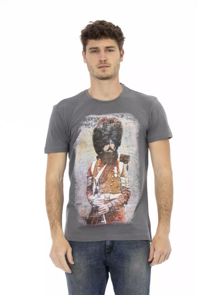 Gray Cotton Men T-Shirt TR-22686 Gray Cotton Men T-Shirt TR-22686