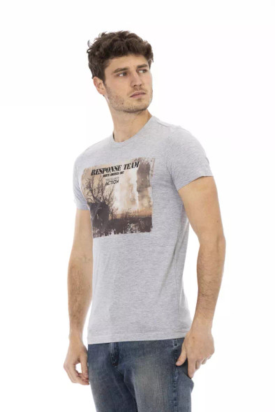 Gray Cotton Men T-Shirt TR-22682 Gray Cotton Men T-Shirt TR-22682