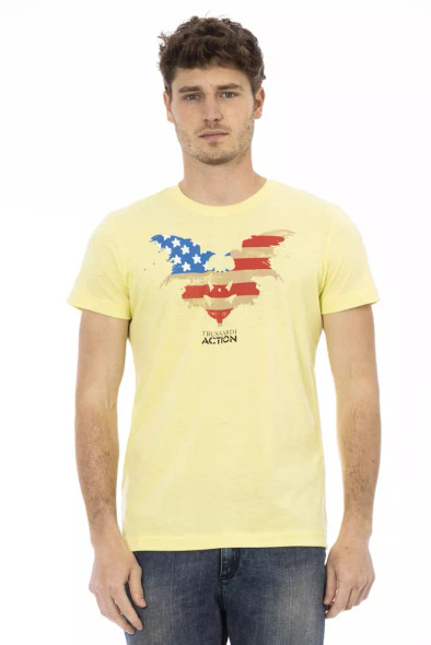 Yellow Cotton Men T-Shirt TR-22677 Yellow Cotton Men T-Shirt TR-22677