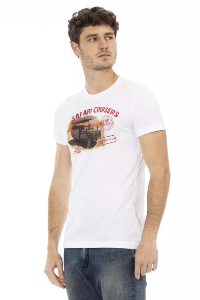 White Cotton Men T-Shirt TR-22671 White Cotton Men T-Shirt TR-22671