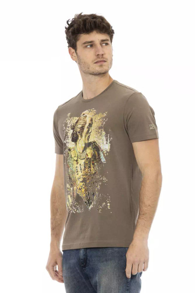 Brown Cotton Men T-Shirt TR-22701 Brown Cotton Men T-Shirt TR-22701