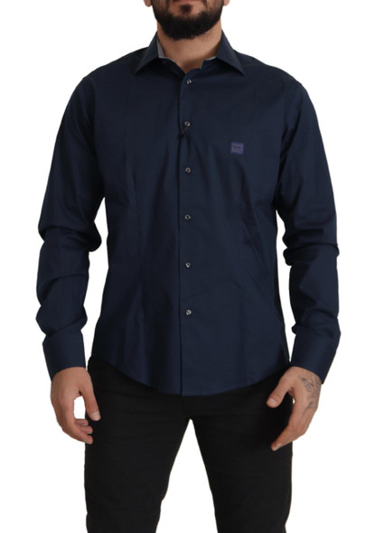 Navy Blue Cotton Dress Formal Shirt Navy Blue Cotton Dress Formal Shirt