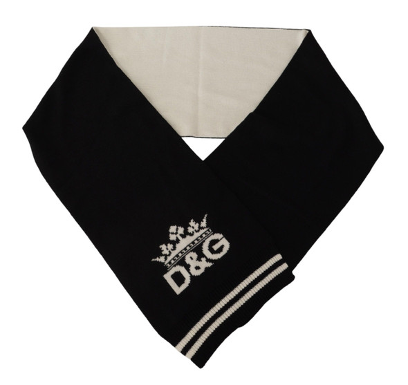 Black White Cotton DG Printed Cashmere Shawl Scarf Black White Cotton DG Printed Cashmere Shawl Scarf