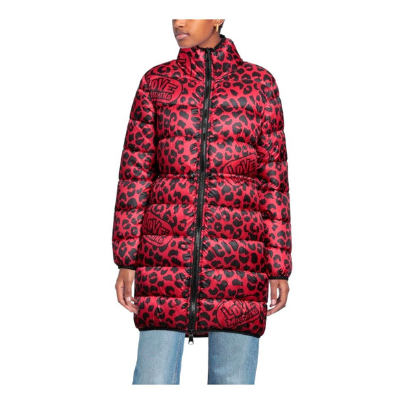 Chic Leopard Print Long Down Jacket Chic Leopard Print Long Down Jacket