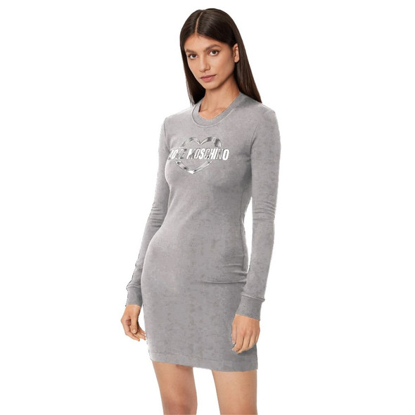 Love Moschino Brown Cotton Women Dress Love Moschino Brown Cotton Women Dress