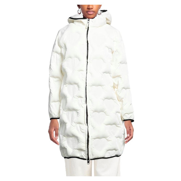 Love Moschino Chic Quilted Heart Long Down Jacket Love Moschino Chic Quilted Heart Long Down Jacket