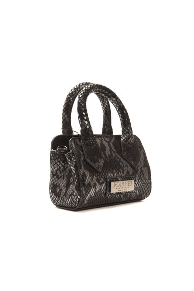 Chic Leather Mini Tote with Python Print Chic Leather Mini Tote with Python Print
