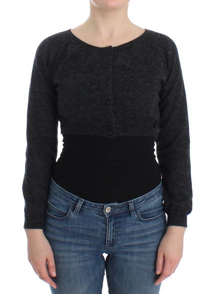 Gray Knit Wool Cardigan Sweater Gray Knit Wool Cardigan Sweater