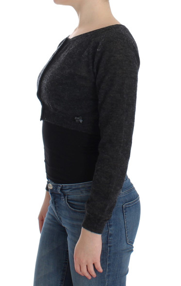 Gray Knit Wool Cardigan Sweater Gray Knit Wool Cardigan Sweater