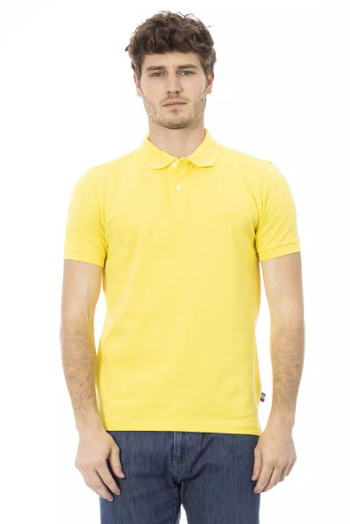 Yellow Cotton Men Polo Shirt Yellow Cotton Men Polo Shirt
