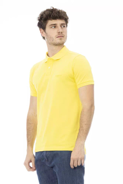 Yellow Cotton Men Polo Shirt Yellow Cotton Men Polo Shirt