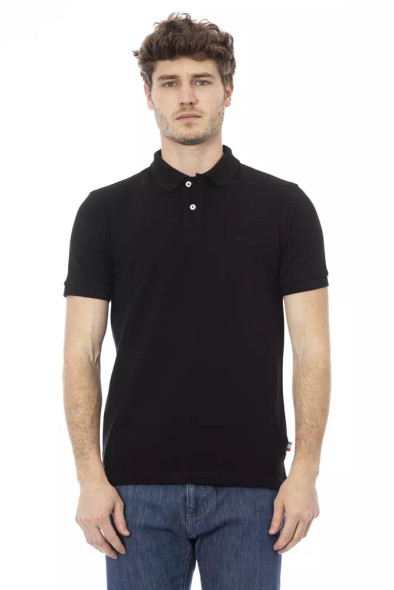 Black Cotton Men Polo Shirt Black Cotton Men Polo Shirt