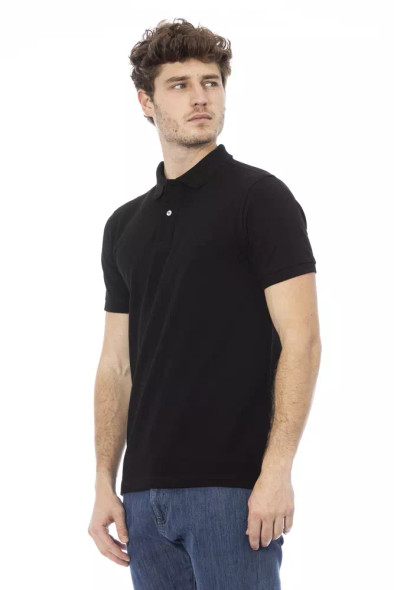 Black Cotton Men Polo Shirt Black Cotton Men Polo Shirt