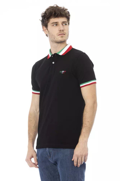Black Cotton Men Polo Shirt BA-23199 Black Cotton Men Polo Shirt BA-23199