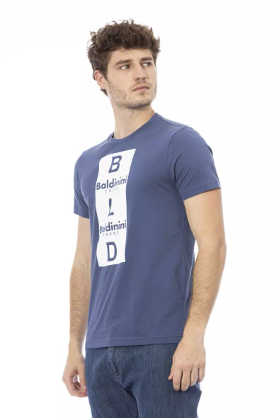 Blue Cotton Men T-Shirt BA-23163 Blue Cotton Men T-Shirt BA-23163