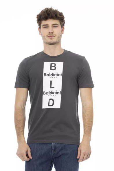 Gray Cotton Men T-Shirt BA-23165 Gray Cotton Men T-Shirt BA-23165
