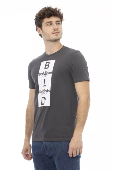 Gray Cotton Men T-Shirt BA-23165 Gray Cotton Men T-Shirt BA-23165