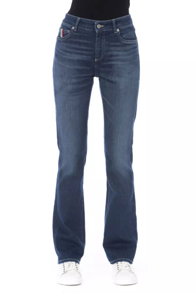 Blue Cotton Women Jeans BA-23108 Blue Cotton Women Jeans BA-23108