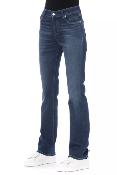 Blue Cotton Women Jeans BA-23108 Blue Cotton Women Jeans BA-23108