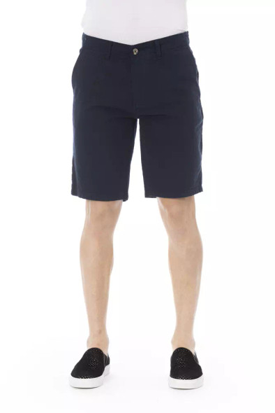 Blue Cotton Men's Bermuda Short BA-23222 Blue Cotton Men's Bermuda Short BA-23222