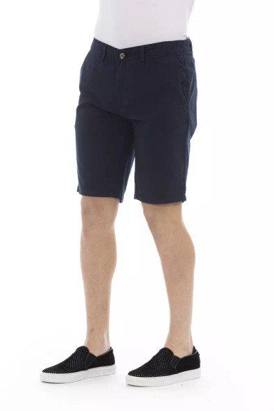 Blue Cotton Men's Bermuda Short BA-23222 Blue Cotton Men's Bermuda Short BA-23222
