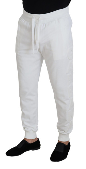 Dolce & Gabbana White Sport Logo Cotton Sweatpants Trousers Pants Dolce & Gabbana White Sport Logo Cotton Sweatpants Trousers Pants